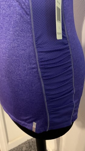 New Tag Athletic Workout Gym Top Short Sleeve Small Purple Womens S Ladies Shirt - Picture 5 of 13