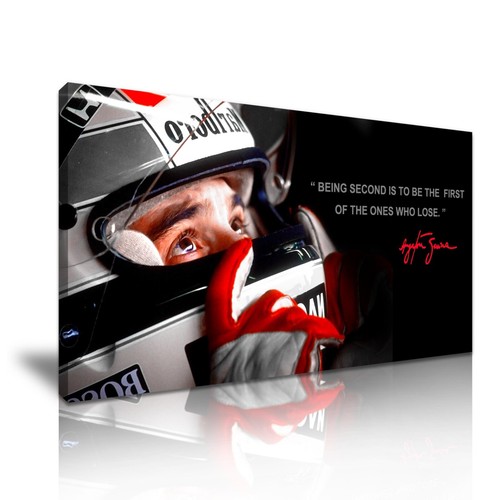 Ayrton Senna Quote tela F1 icona moderna da parete art deco spot colore - Foto 3 di 15