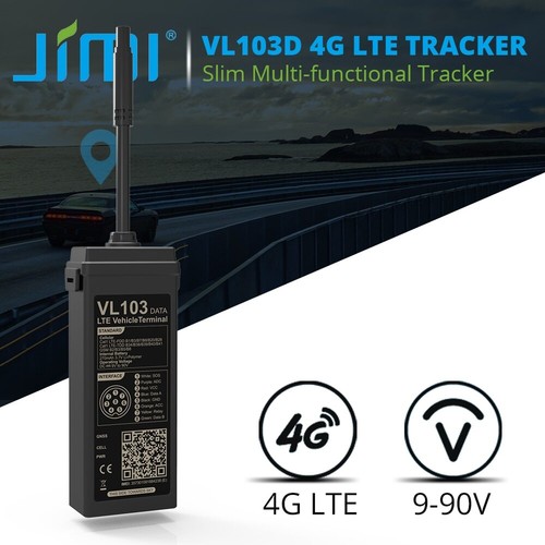 Jimi VL103D 4G LTE Car GPS Tracker Real-time Tracking Smart Alert IP66 Free APP - Picture 1 of 9
