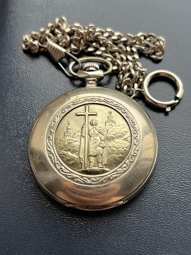 Soviet Pocket Watch Molnija From the President of Ukrrichflot - Picture 3 of 8