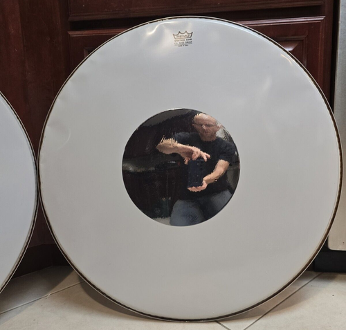 Two 28" Remo Weather King Bass Drum heads. One is coated (CS) the other is not - Picture 4 of 15