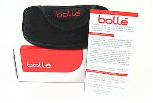 Bolle Men Unisex Sunglasses New w/ Case Italy Gray Black Crown Kingsnake Viper - Foto 12 di 17