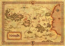 NARNIA MAP Wall Print Poster 20x30