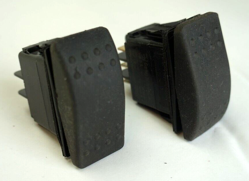 (Lot of 2) Carling Technologies SPDT Momentary Rocker Switch Rubber Cover