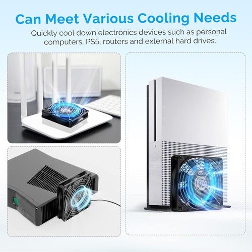 5V Computer Gehäuselüfter USB Einstellbare PC Ventilator Tragbare Lüfter Kühler - Bild 9 von 12