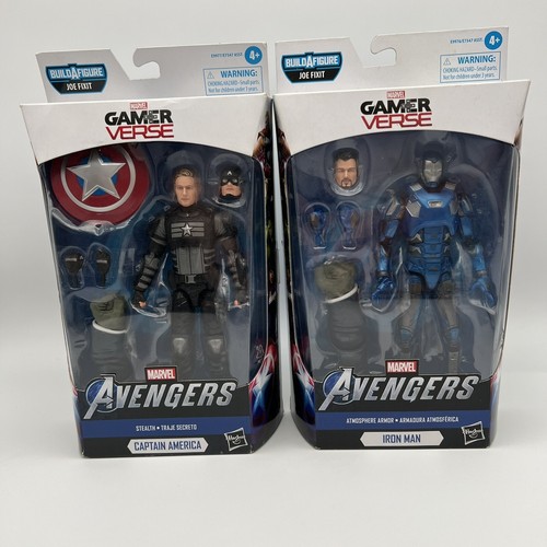 Marvel Legends Gamerverse Stealth Captain America &  Atmosphere Armor Iron Man - Picture 1 of 5