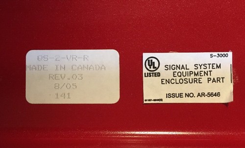 QS-2-VR-R Vandal Resistant Red Door For QuickStart 2 Fire Alarm - Picture 3 of 8