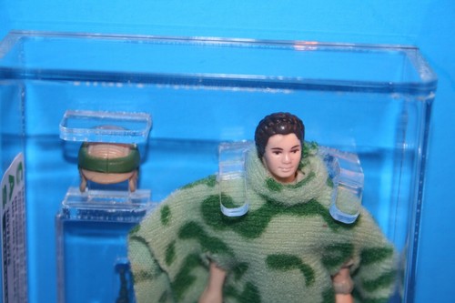 VINTAGE STAR WARS CAS GRADED LEIA ENDOR 90NM+ 84 NO COO FIGURE WEAPON KENNER CV - Picture 2 of 12