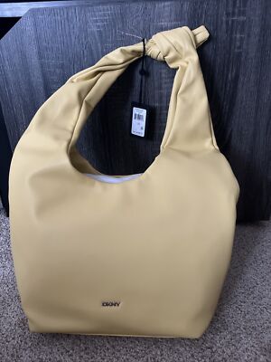 DKNY Soft Sophie Hobo Handbag Yellow MSRP 198