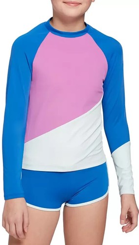 DSG Girls' Long Sleeve Rash Guard Top Size-L(10-12) - Picture 1 of 5