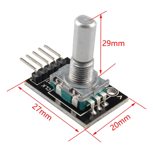 2x Modulo Encoder rotatorio selector codificador con pulsador KY-040 - Imagen 5 de 6