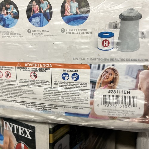 New Intex 28110EH Inflatable Easy Set Pool 8ft x 30in - Picture 4 of 5