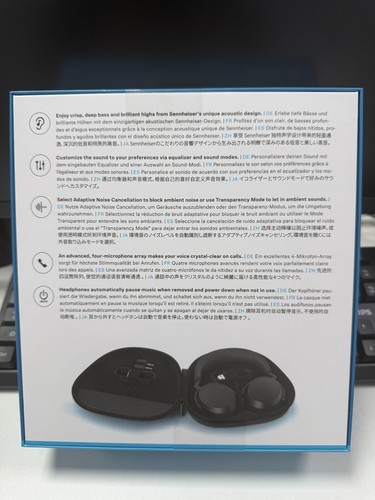 NIB Sennheiser Audio Momentum 4 Wireless Noise Cancellation Headphones - Black - Afbeelding 2 van 8
