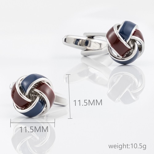 Custom Cufflinks For Men Blue Cuff Links On Wedding Suit Tuxedo Groomsmen Button - Picture 2 of 8