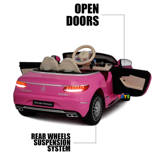 Kids Ride Car MP4 Screen Bluetooth Licensed Mercedes-Benz Maybach Various Colors - Picture 3 of 52