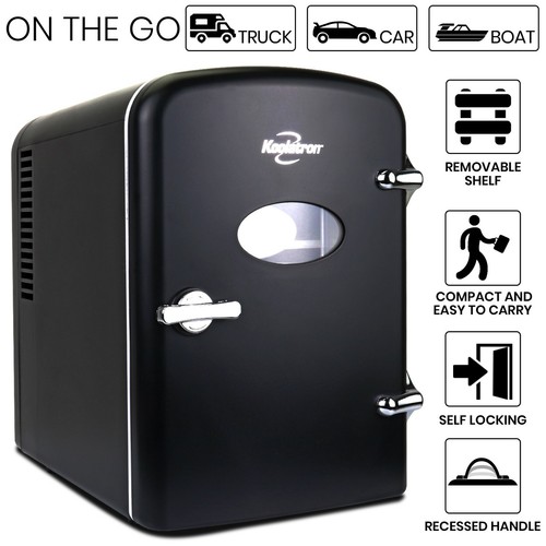 Koolatron 4L Mini Fridge Home 12V Portable Mini Fridge for Drinks Bar Beauty Car - Picture 18 of 52