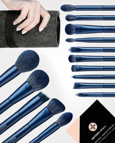 Make up Pinsel, 15 Teile Essenzielle Profi Kosmetikpinsel Im Set, Schminkpinsel, - Bild 8 von 12
