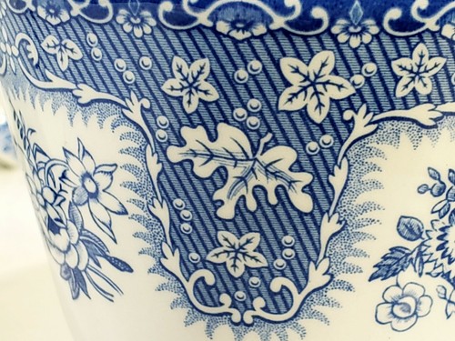 Spode Blue & White Festival Tea Cups Lot Of 9 Turkey Floral Pattern - Picture 10 of 12