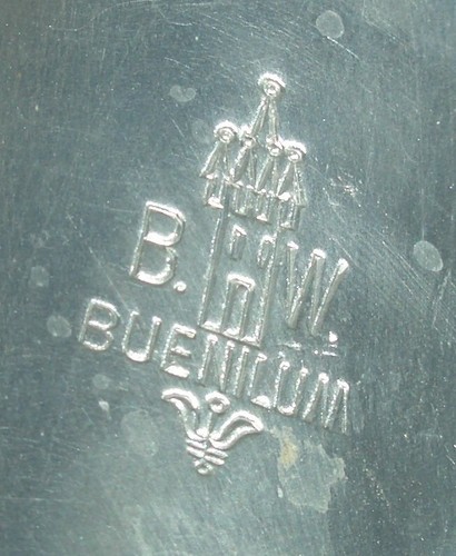 Vtg MCM B.W. Buenilum Heavily Hammered Aluminum Lazy Susan Rotating Tray (#2) - Picture 4 of 10