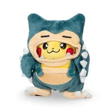 Pokemon Pikachu Snorlax Hoodie Cosplay Poncho Plushie 8" Cute Soft Plush Toy 