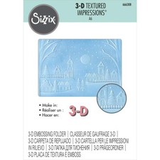 Sizzix 3D Textured Impressions Embossing Folder Winter Village