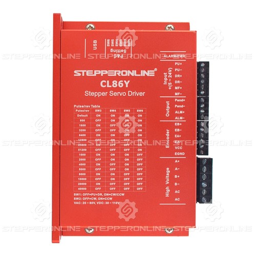 STEPPERONLINE Nema 34 6,5Nm Kit motore passo-passo ad anello chiuso e driver cavi 1,5 / 2m - Foto 5 di 9