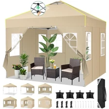 10x10 Pop up Canopy Tent with Air Vent Outdoor Commercial Gazebo Instant Shelter