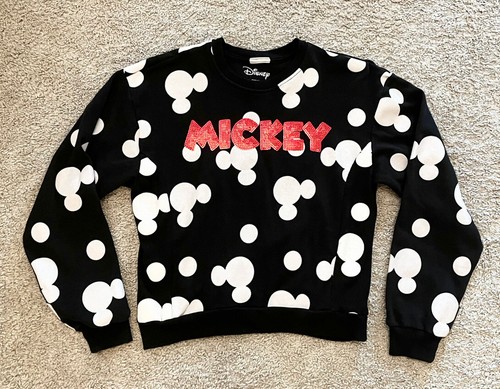 Disney Mickey Mouse Sweatshirt Junior M 7-9 rot Pailletten - Bild 1 von 4