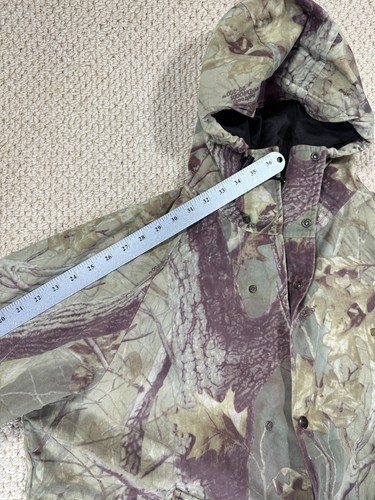 Vintage Woolrich Jacket Mens L Olive Stormseal Brushed Realtree Hardwoods Camo - Picture 9 of 23