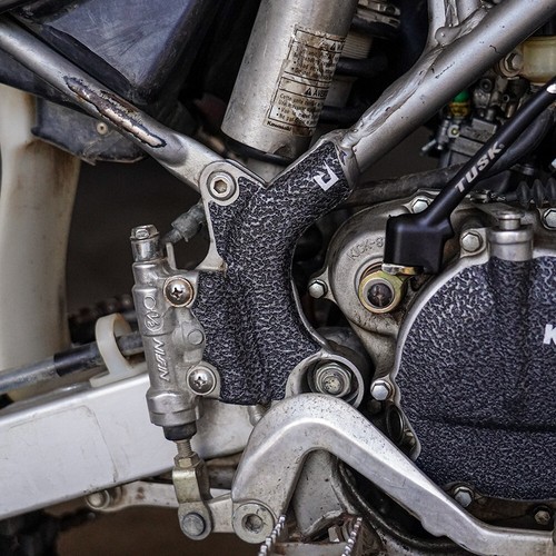 Black Frame Guards 1998-2025 Kawasaki KX100 KX112 Grip Tape Protectors KX 100 - Bild 2 von 4
