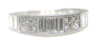 Antique-Art-Deco-Vintage-Diamond-Wedding-Eternity-Plat-Rg-Sz-7-5-UK-O1-2-EGL-USA