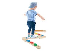 Playtive Balancierbalken 9-teilig Balance Board / Schwebebalken aus Holz