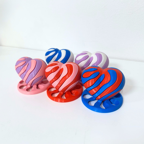 Impossible Heart Vortex Fidget Illusion- Satisfying, Fun, Fidget ,Valentine Gift - Picture 5 of 7