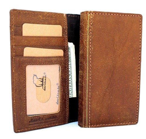 Genuine Full Leather Case for iPhone XR Wallet Soft Handmade Cover Bible Book - Picture 6 of 6