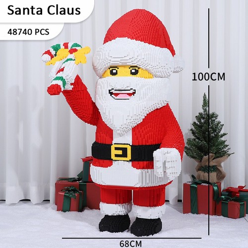 Christmas Tree Santa Claus Snowman Car Mini Micro Building Blocks Bricks Set Toy - Picture 17 of 18