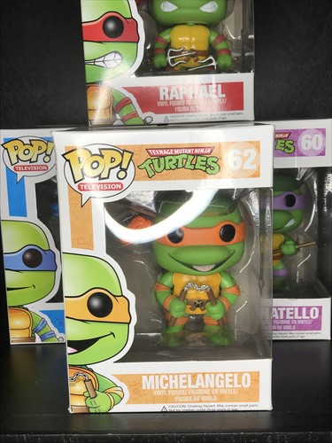 FUNKO POP! Set tartarughe ninja mutanti adolescenti 60,61,62,63 - Foto 8 di 12