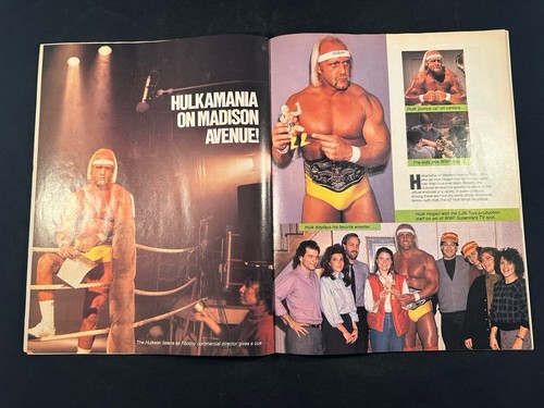 Rivista WWF WWE aprile maggio 1985 Hillbilly Jim Hulk Hogan Piper Albano Windham - Foto 7 di 8