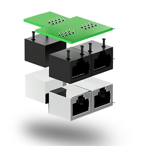 Double connecteur pour RJ45 pour une connectivité améliorée et une facilité d'installation - Photo 6/32