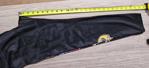 PG Retro Grappler Graffiti Leggings schwarz und mehrfarbig Größe Large MMA NB320 - Bild 10 von 11