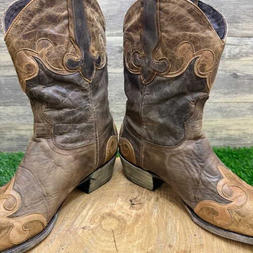 Lane Women - Size 10 - Brown Lexington Snip Toe Cowboy Boots Style LB0022C - Picture 4 of 11