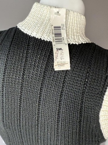 Laundry by Shelli Segal Sleeveless Turtleneck Sweater Tank NWT - Picture 4 of 4