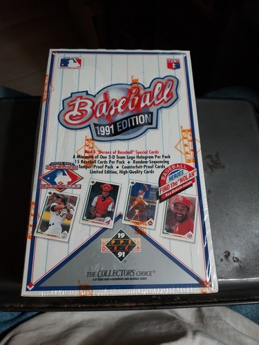 Upper Deck 1991 Baseball Factory Sealed Box Find The Nolan Edition BRANDNEU
