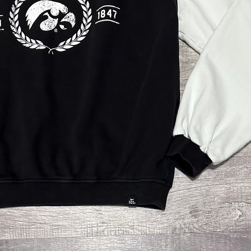 GDS University Iowa Hawkeyes Sweatshirt Damen M schwarz weiß Baumwolle distressed - Bild 2 von 8
