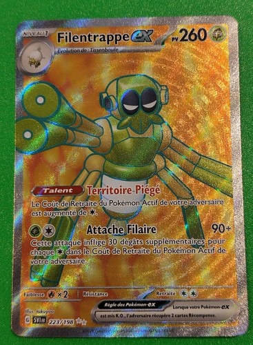 Carte Pokémon Filentrappe EX SVI Fr 223/198 2023 Game Freak Nintendo