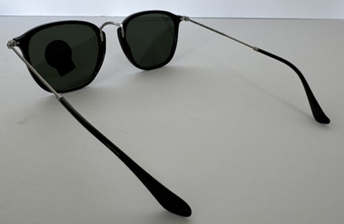 Lentes Ray-Ban Original Clubmaster Marco Negro y Plateado Negro 51021 Unisex Nuevas - Imagen 9 de 20