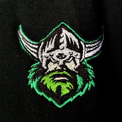 Camisa polo para hombre Canberra Raiders talla S vintage etiqueta vívida logotipo bordado - Imagen 3 de 8