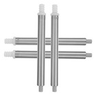  4pcs Toilet Cleaning Brush Pole - Replacement Stainless Steel Connecting Pole