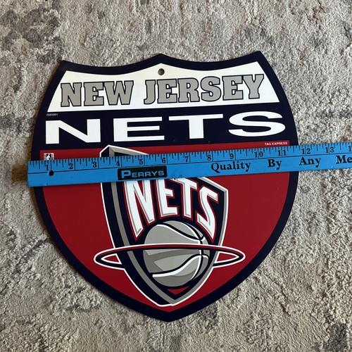Vintage New Jersey Nets Logo Schild Wandschild Vintage NBA Basketball Rico Industries - Bild 5 von 5