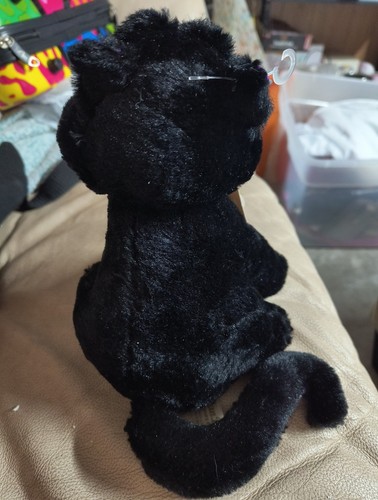 Vintage DAN DEE Black Cat Screaming Spinning Animated Plushie Halloween NWT 2009 - Picture 4 of 6