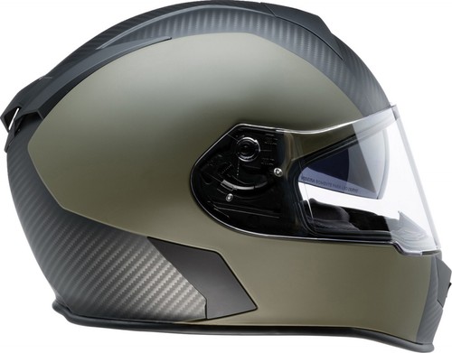 Z1R Warrant Carbon Motorcycle Helmet Green - Picture 2 of 2